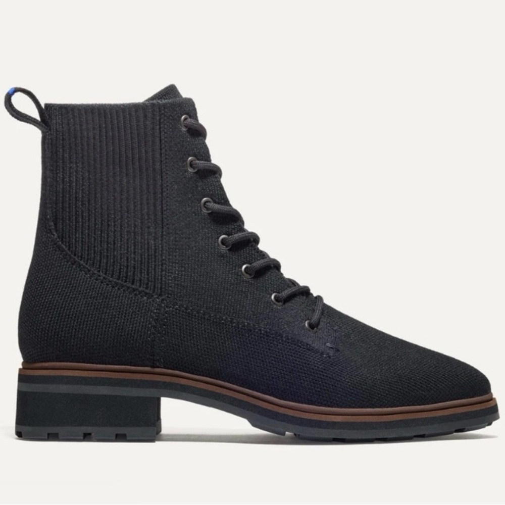Rothy’s Black Knit Ankle Boots